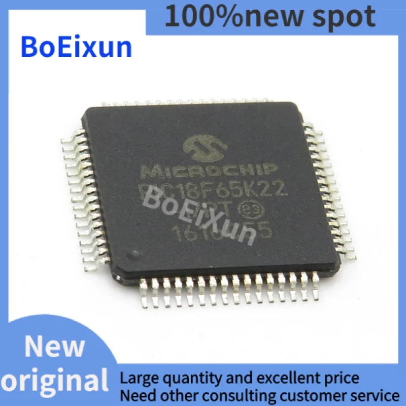 1-100 PCS PIC18F65K22-I/PT SMD TQFP-64 18F65K22 8-bit Microcontroller-microcontroller Chip Brand New Original