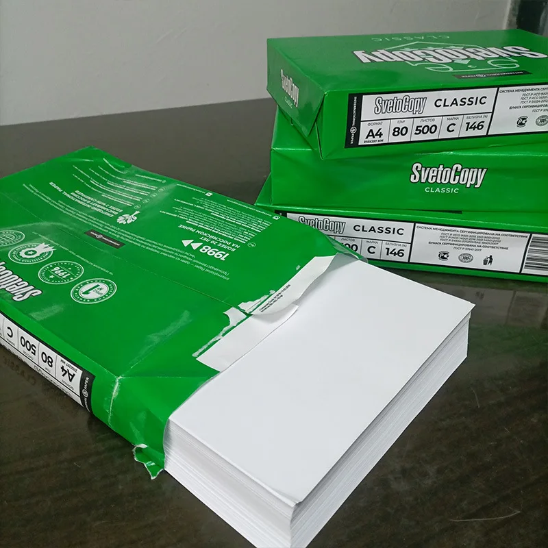 

A4 Print Copy Paper 80g 500 Sheets of Raw Wood Pulp White Paper Draft School Office Copier Printer High Quality Paper Supplies