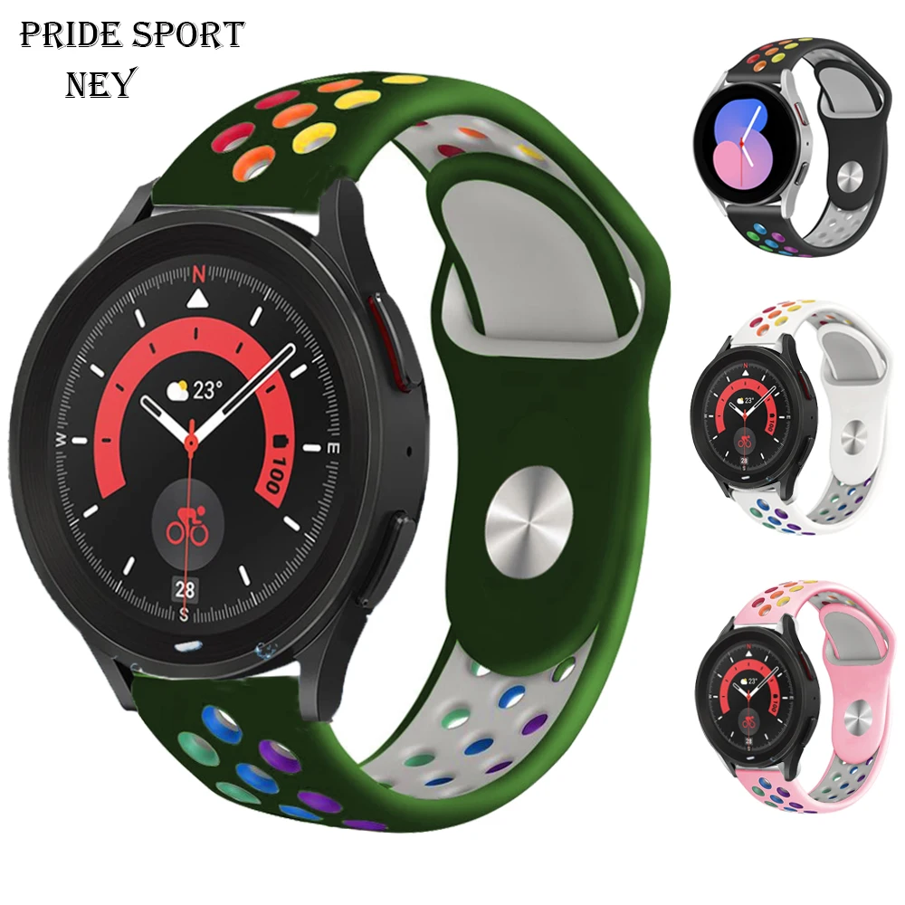 

Ремешок Pride для Samsung Galaxy 5/pro/4/classic/Active 2/Gear s3 Sport, браслет с воздушным отверстием для Huawei GT/2/3/Pro, 20 мм/22 мм