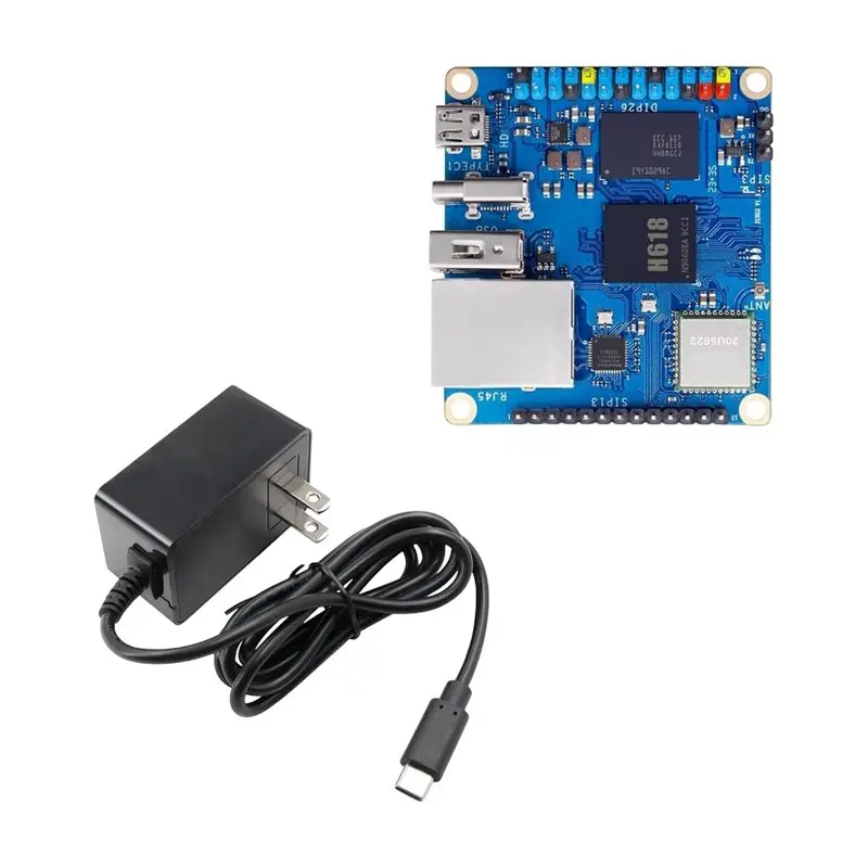 Фото Плата для разработки B03B-Orange Pi Zero 3, LPDDR4, Allwinner H618, 4-ядерный 64-битный процессор, Wi-Fi 5.0/Bluetooth 5.0, порт Gigabit Ethernet, вилка стандарта США №1