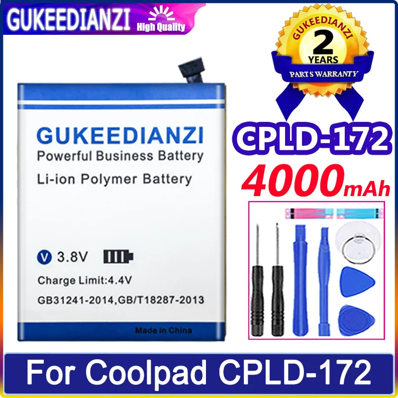 

4000mAh Large Capacity Mobile Phone Replacement Battery For Coolpad CPLD-172 High Quality Battery Li-polym Bateria