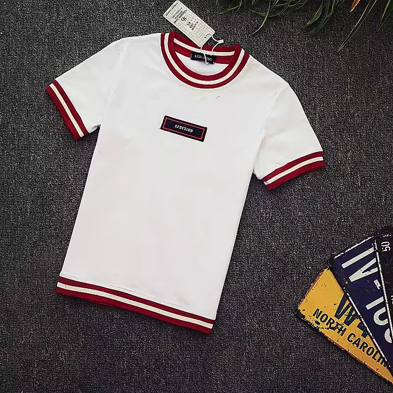 Летняя одежда 2024 мужская футболка с коротким рукавом Social Spirit Guy корейская мода