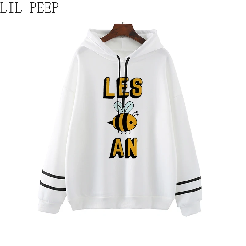 

Les Bee An Kawaii Symbol Lesbian Gay Lgbt Print Women's sweatshirt aesthetic oversized hoodie autumn warm tops clothes
