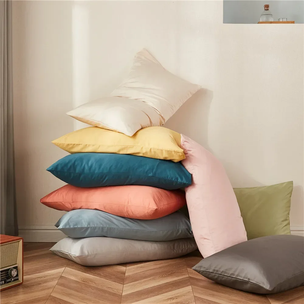 Однотонное степлное одеяло из длинного хлопка 100 Простые хлопковые и атласные