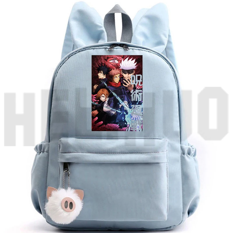 Повседневные японские рюкзаки Sac A Dos для девочек, милые японские аниме сумки для книг из японского аниме, женские дорожные сумки с мягкой спи...