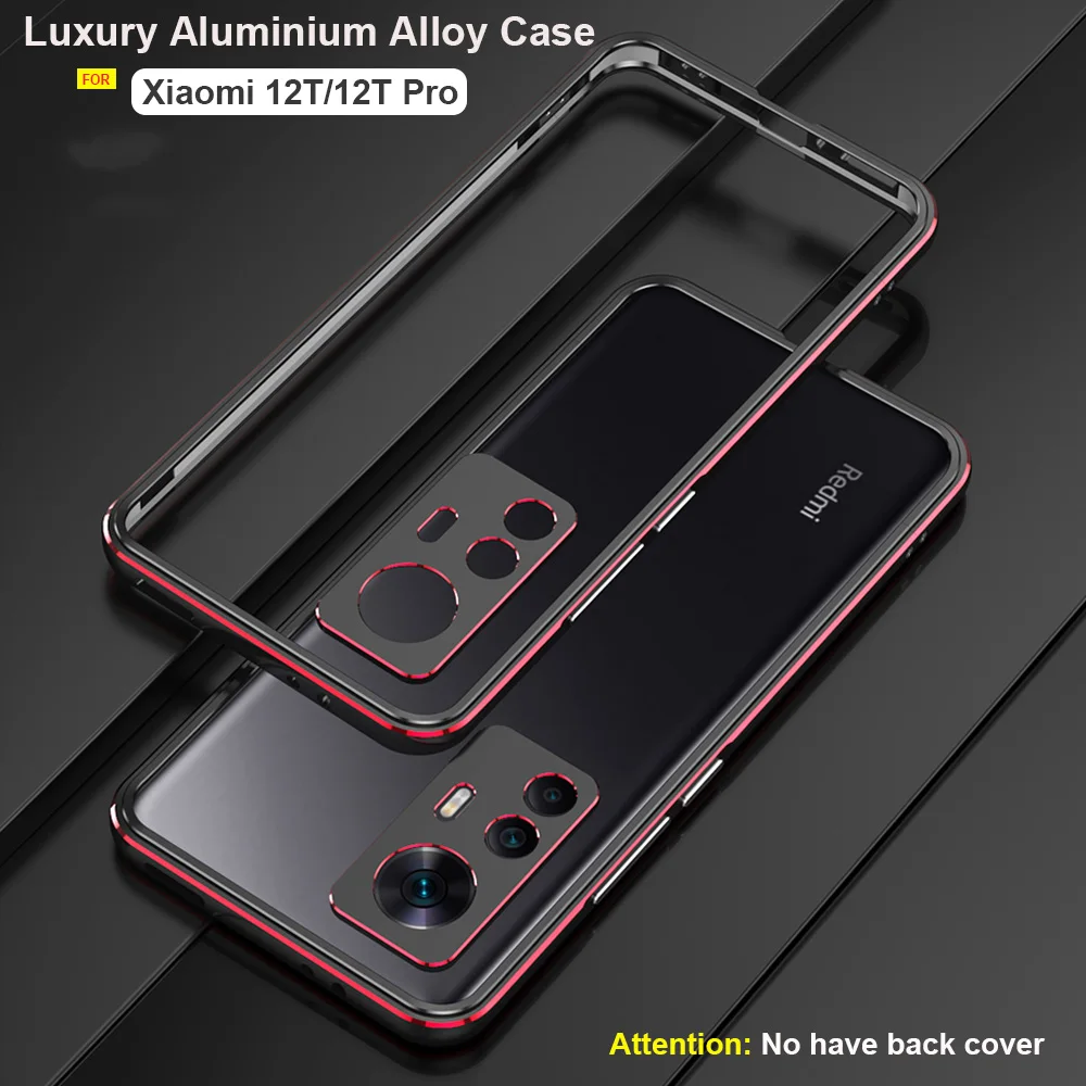 

For Xiaomi 12T Pro phone Case Luxury Glossy Aluminium Alloy Metal Bumper Camera Protect Funda For Xiaomi 12T Coque blade