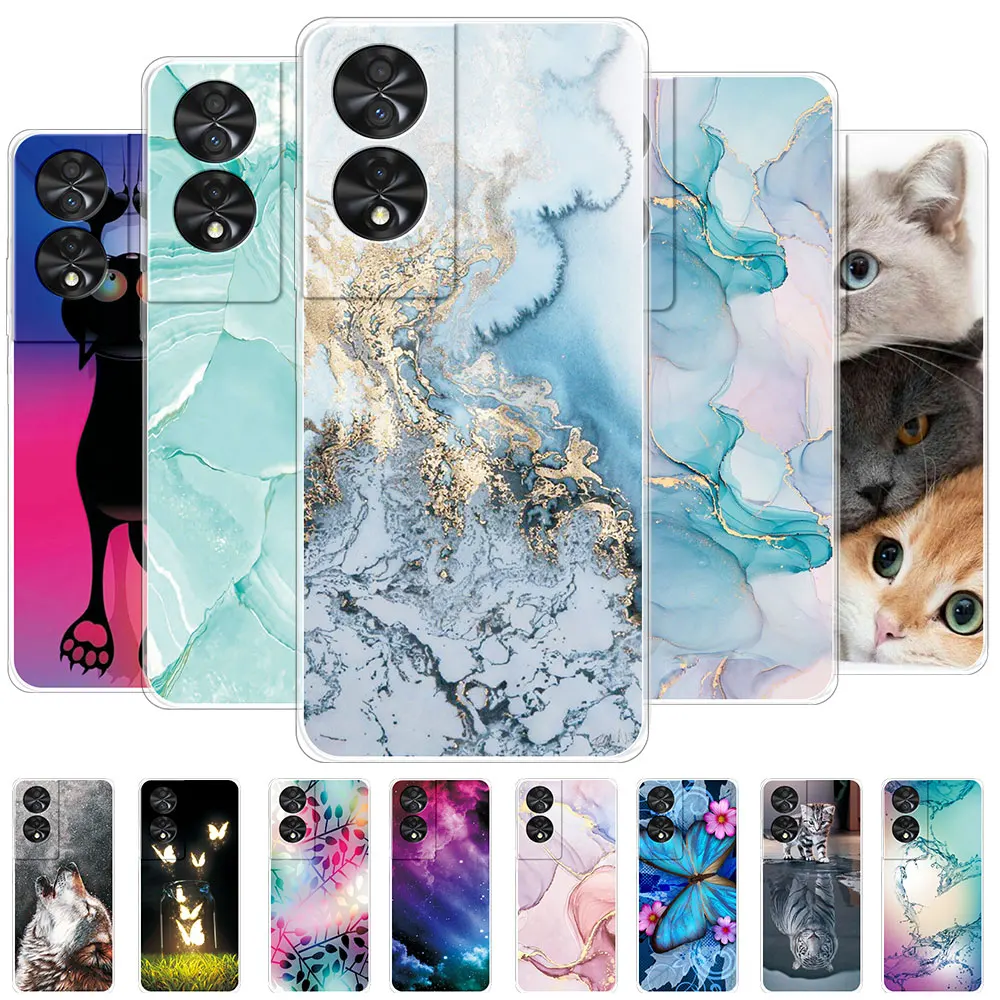 Для TCL 50 SE чехол 6 78 &quotпрозрачный мягкий силиконовый бампер для телефона 5G