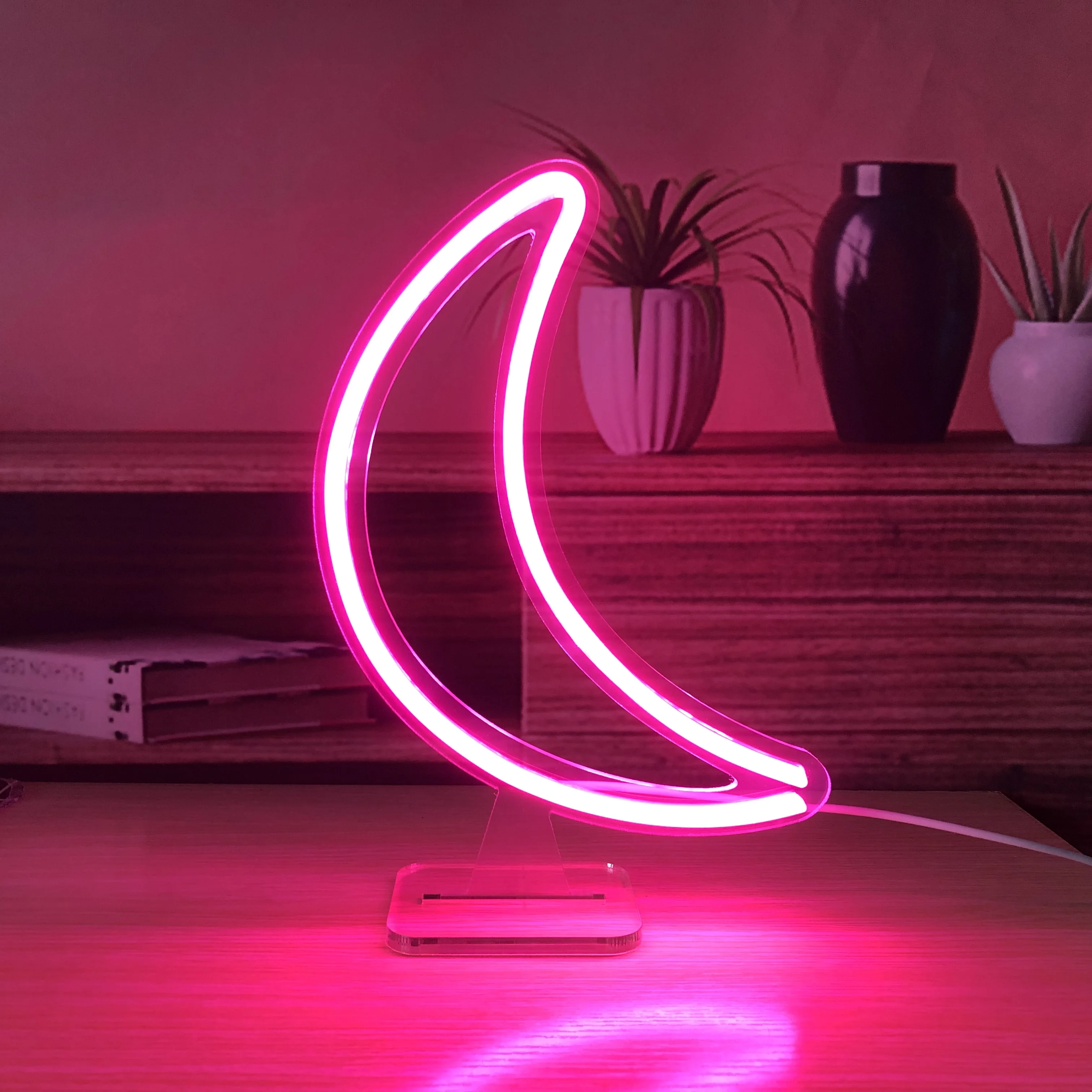 Радужный неоновый светильник с облаком ning светодиодный питанием от USB в виде Луны