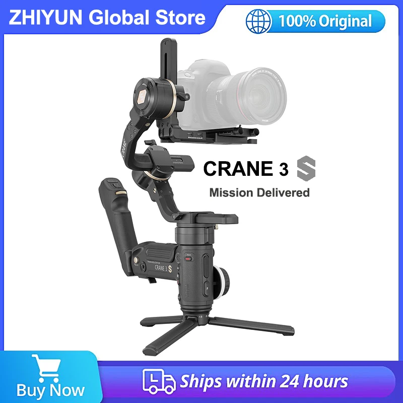 Купи Zhiyun CRANE 3S 3-axis Handheld Gimbal Camera Stabilizer Support 6.5KG DSLR Camcorder Video Cameras for Nikon Canon за 33,957 рублей в магазине AliExpress