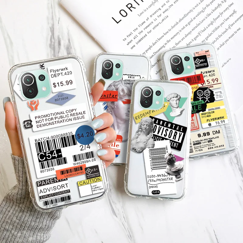 

For Xiaomi 12 lite Case Case For Poco M4 Pro Case Mi 11 Lite Cases Redmi Note 10S 10 Pro 8T 9S Mi 12T Pro Poco X3 Pro Soft Cover