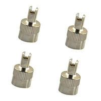 4pcs copper slotted head vehicle tire wheel tool cap valve caps us type core removal tool for cars vehicles
