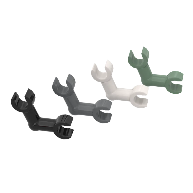 

93609 Arm Skeleton Bent with Clips Bricks Collections Bulk Modular GBC Toys For Technical MOC DIY Buildings Blocks Compatible