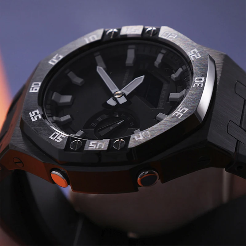 Продажа CasiOak Mod Kit GEN4 GA2100 металлический ободок для Casio видоизменение 3-го поколения резиновый чехол для часов Ремешок GA 2100/2110 сталь
