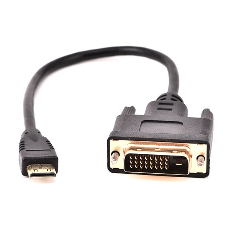 Фото Совместимость с Mini HDMI 0,3–1,8 м к DVI 24+1, общественное подключение, совместимый с Mini HDMI соединительным кабелем высокой четкости DVI №3