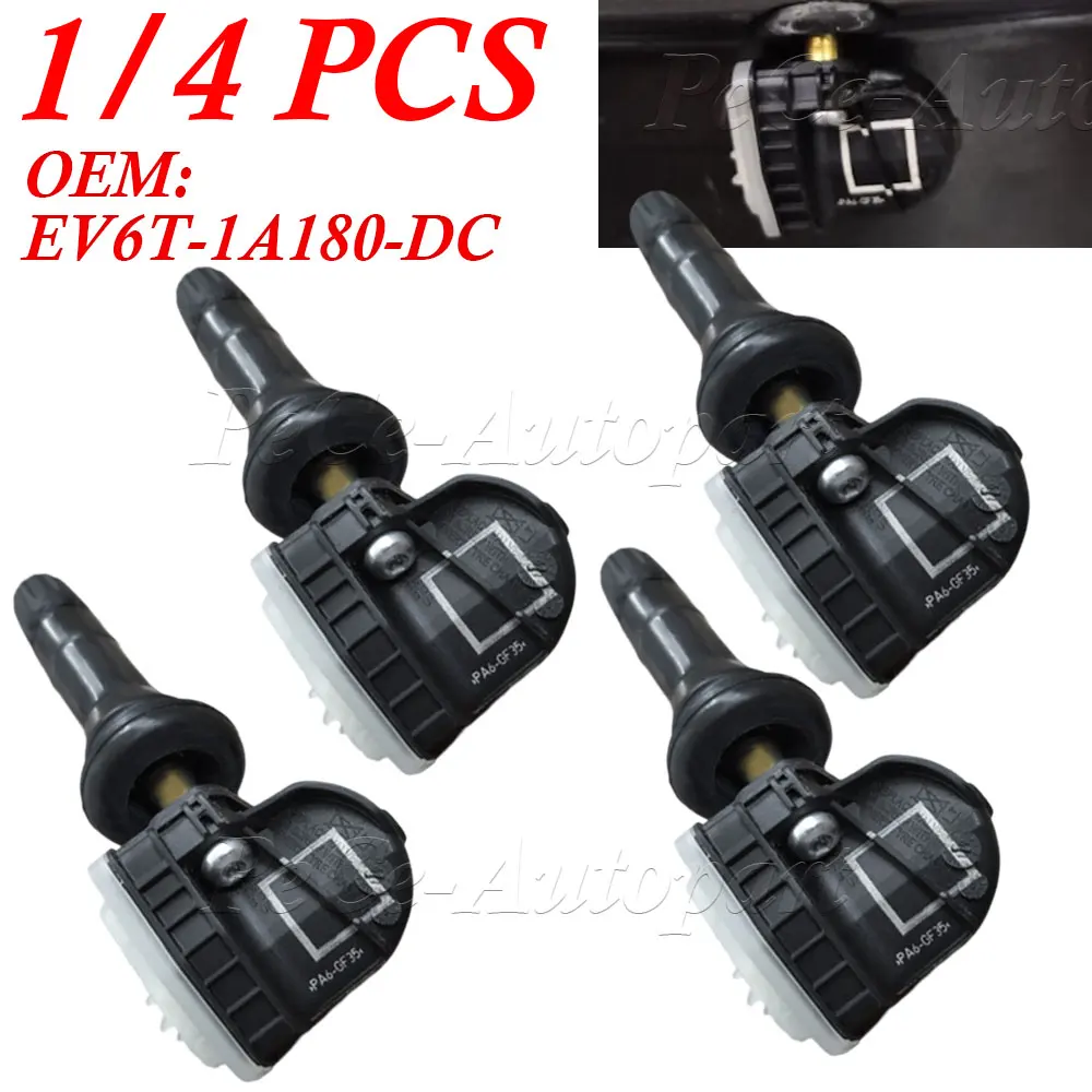 1/4 шт. для Ford Escape Ranger KA + F-150 Ecosport Kuga Transit Connect 433 МГц давление в шинах EV6T-1A180-DC EV6T-1A150-CB