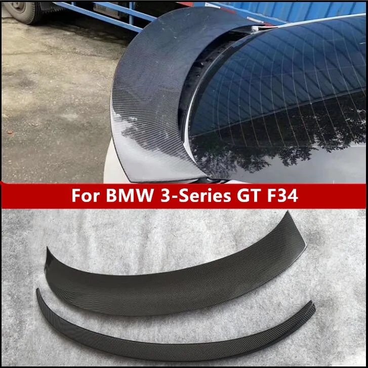 

Real CARBON FIBER REAR WING TAIL TRUNK LIP SPOILER FOR BMW 3-Series GT F34 320i 328i 335i 2013 2014 2015 2016 2017 2018 2019