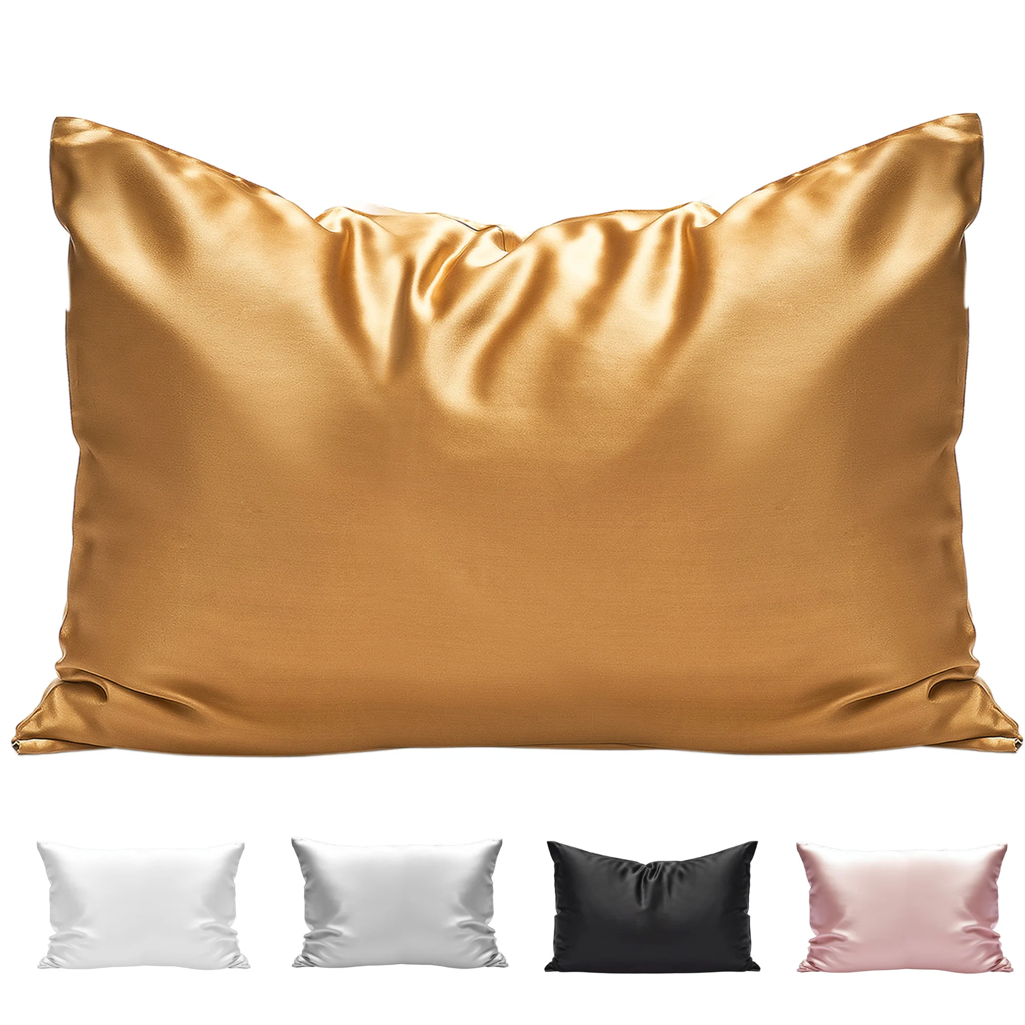 

Fall Asleep Fast With Coolest Silk Pillowcase Cover, Best Silk Pillowcases for Smoother Hair & Skin, 22mm Pure Mulberry Silk