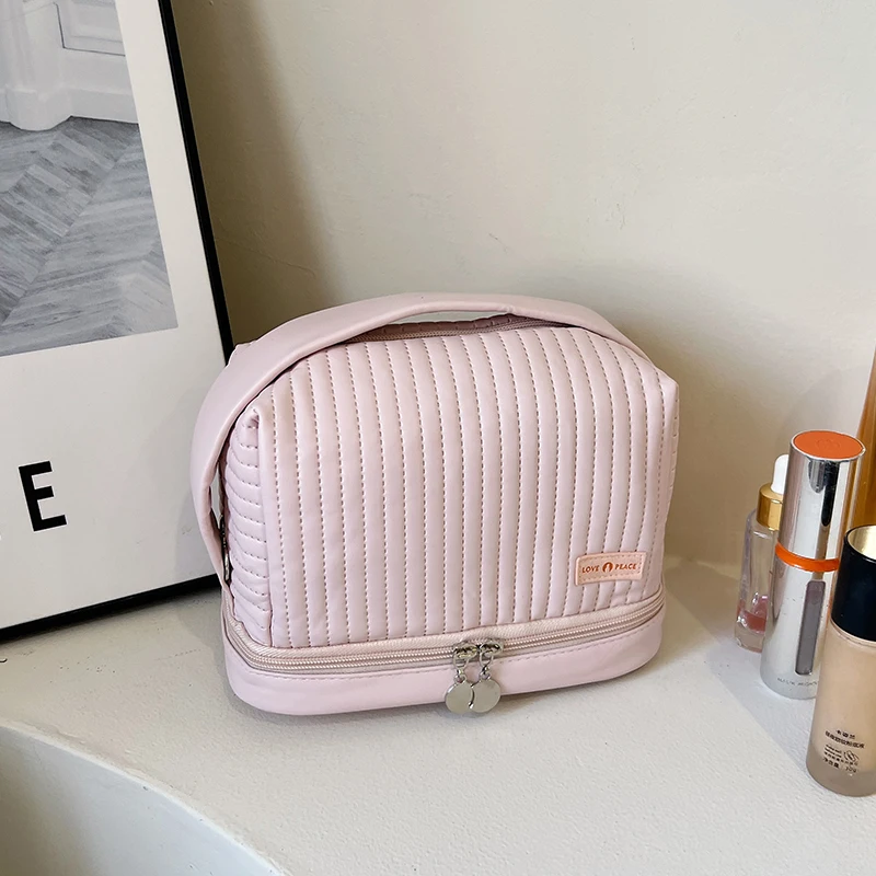 Однотонные мягкие сумки с внутренним отсеком верхними ручками модные внутренние