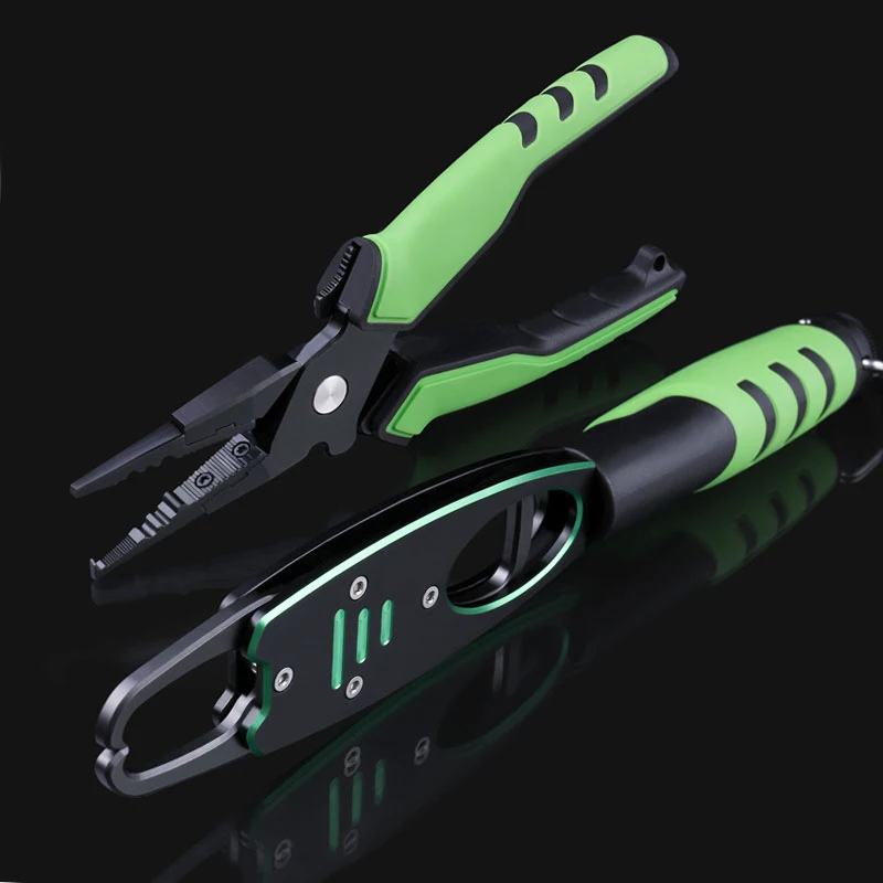 

B50 Aluminum Alloy Fishing Pliers Grip Set Split Ring Cutters Line Hook Recover Fishing Tackle High Quality Fishing Tool