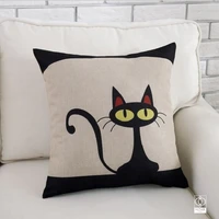 bedding pillowcase cute black cat pillow covers cushion covers 4545 decorative pillows for sofa sleeping pillows boho decor