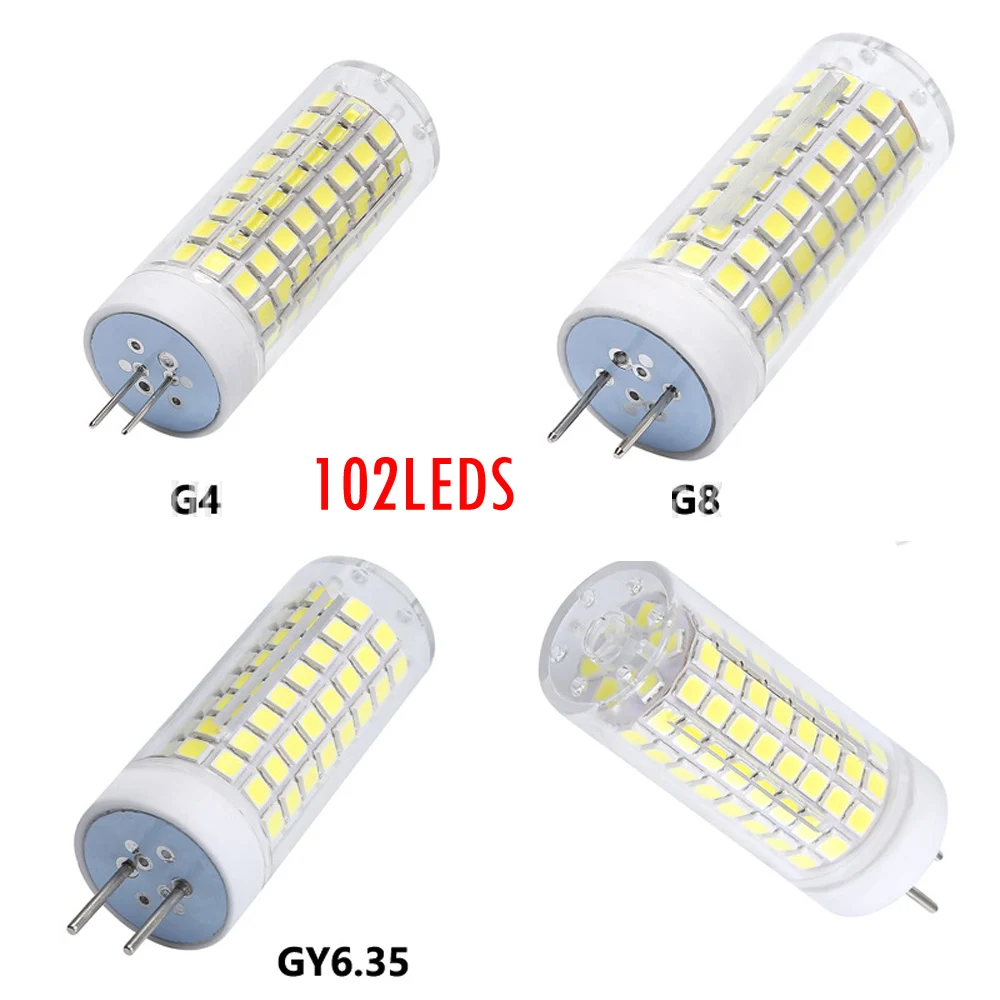 Светодиодная лампочка-кукуруза G4 G8 GY6.35 10 Вт 102 светодиодный S SMD2835 светодиодная