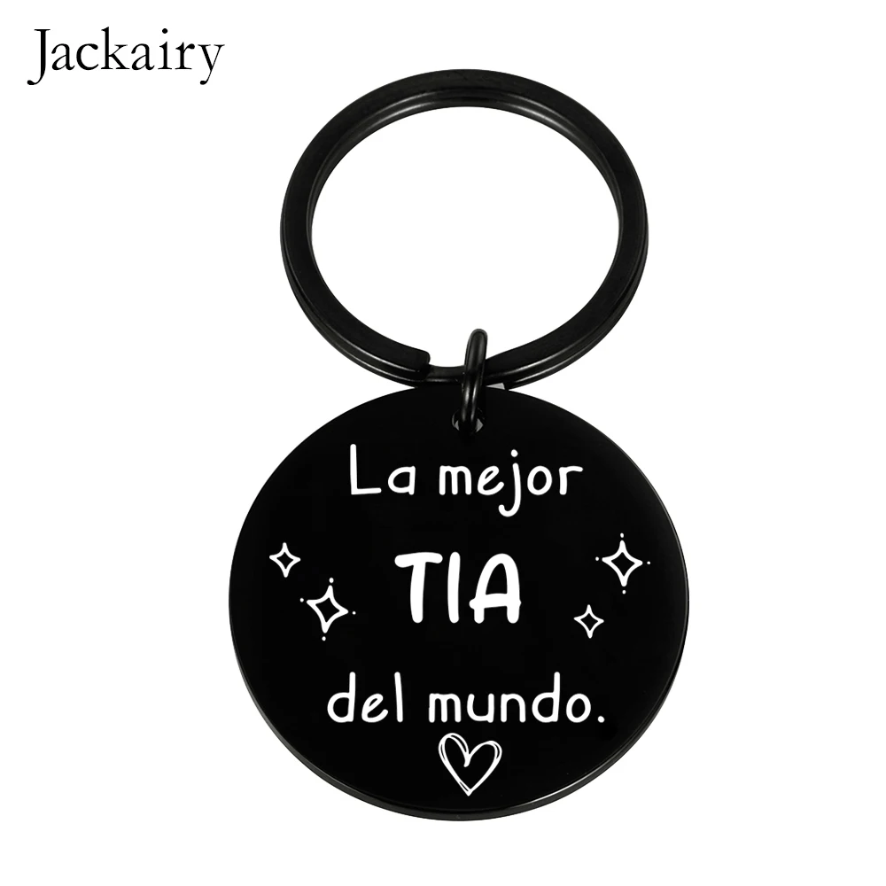 Брелок Jackairy &quotLa Mejor Tía Del Mundo" нержавеющая сталь