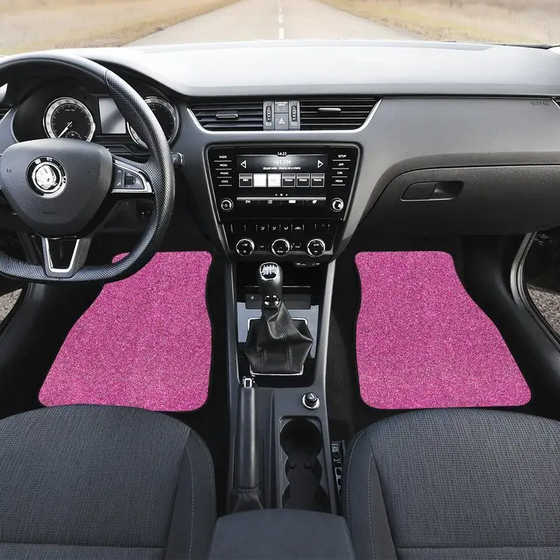 

Pink Confetti Car Floor Mats, Car Floor Mats Set, Floor Mats for Car