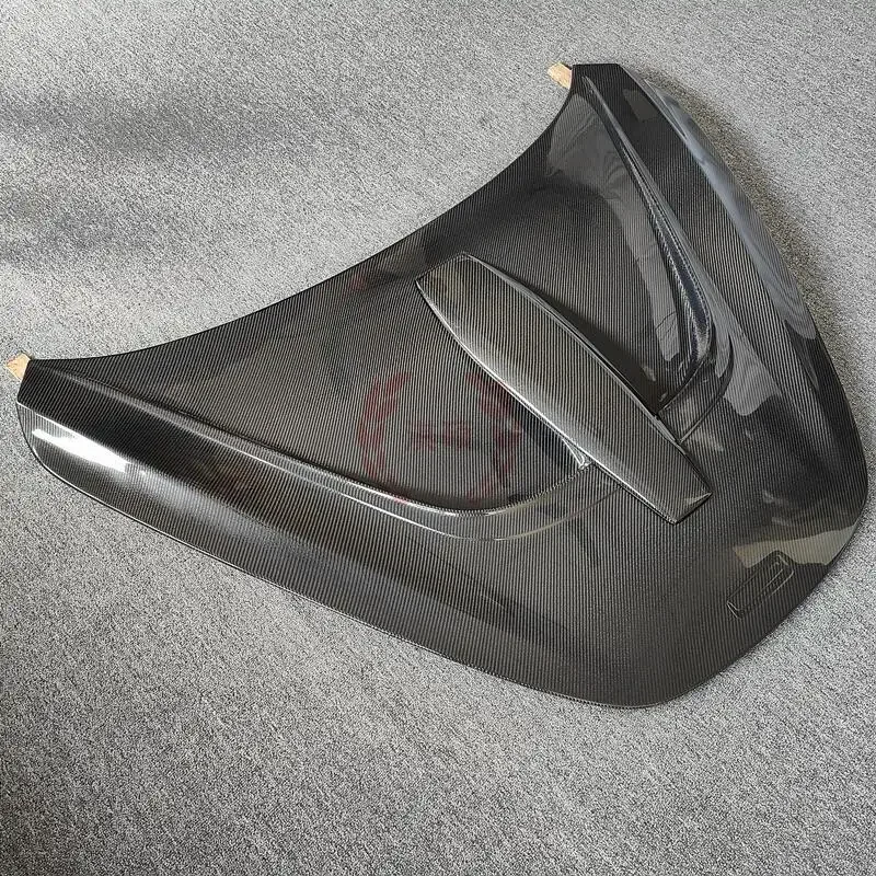 Новый стиль передний бампер из настоящего углеродного волокна капот двигателя