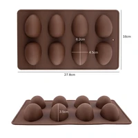 1 pcs easter egg mold silicone non stick pastry dessert chocolate mould easter baking dishwasher free cake decorating tools