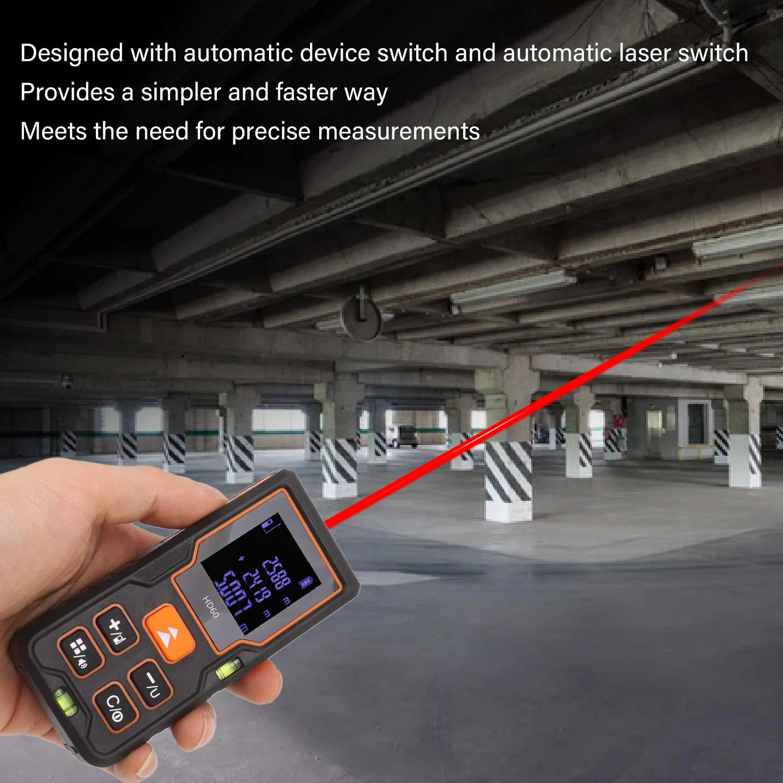 Лазерный дальномер высокой точности Портативный ручной для инженерного