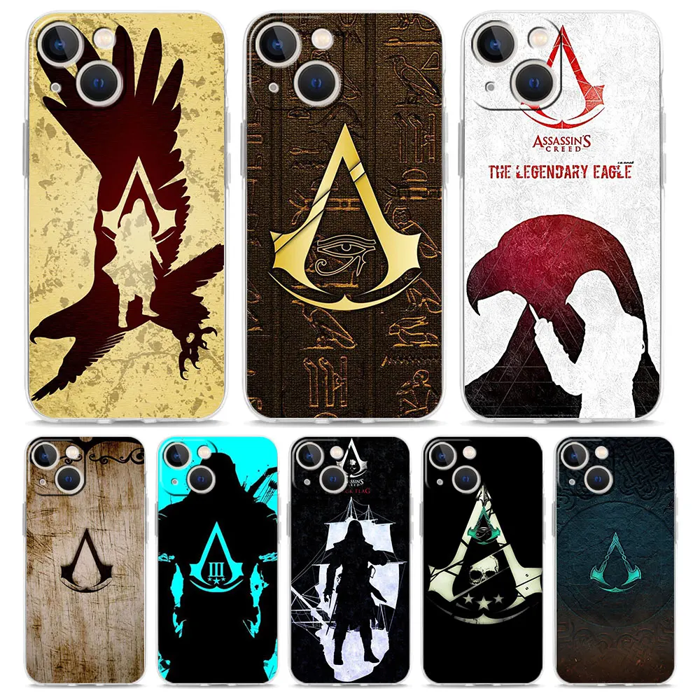 

Assassins Game Phone Case For iPhone 13 11 12 Pro Max X XR XS 7 8 Plus SE 2020 Transparent Soft Silicone Cover TPU Fundas Coque