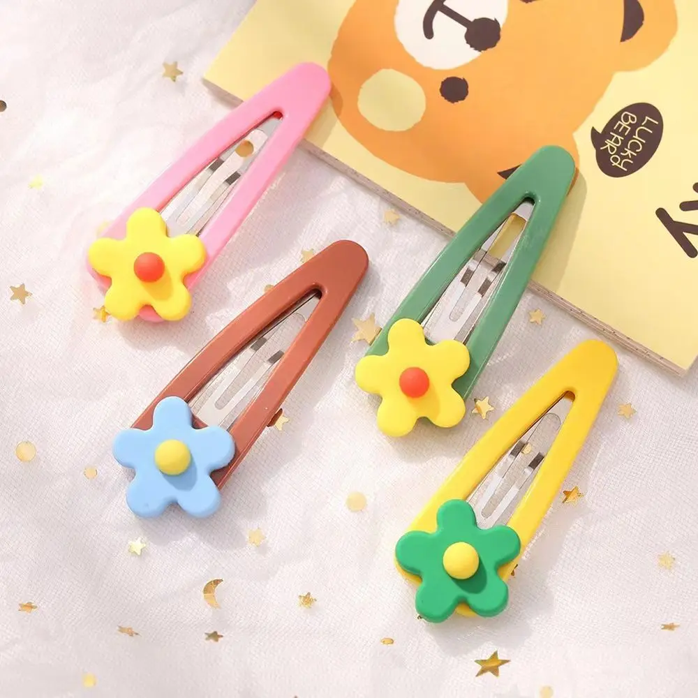 

Заколка-Пряжка женская мягкая клейкая из металлического сплава, аксессуар для волос в Корейском стиле, заколка карамельного цвета с цветами