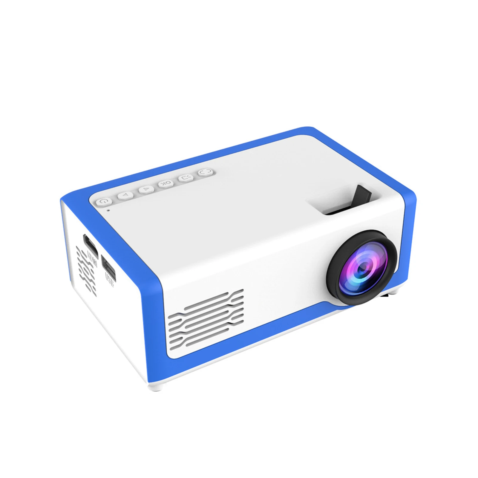 

Portable Mini Child Projector 1920x1080p Full HD Home Theater Video Projector With Remote UK Plug