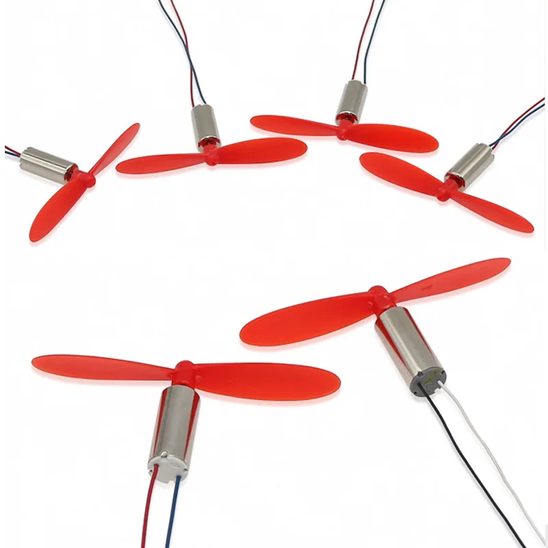 

4 x DIY DC 3.7V 50000RPM 716 Hollow Cup Coreless High-speed Motor with 4 x 55MM Propeller Cw CCW for DIY Micro FPV Quadcopter