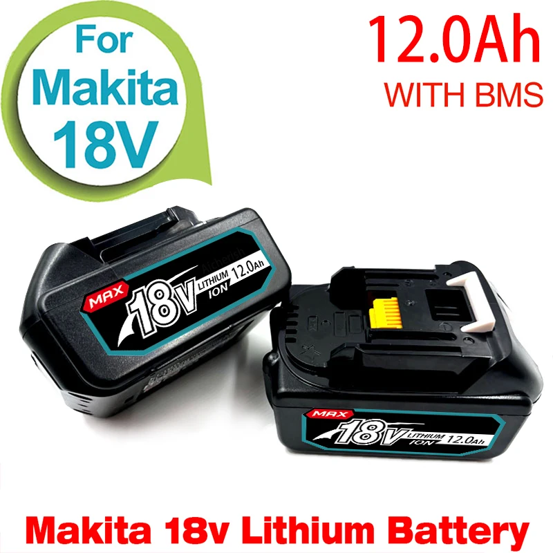 

Original Makita 18V 12Ah With LED Charger Li Ion Battery For Electric Material Cutting Machine XGT Battery BL1860 BL18650 BL1880