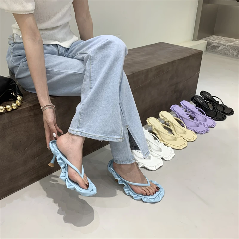 

2022 New Ladies Flip Flop Fashion Summer Ladies Slippers Shoes Thin Heel Sandals Ladies Slippers Ladies Slippers Ladies Shoes