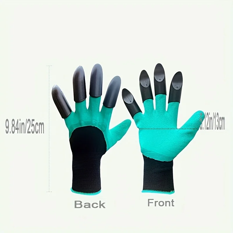 Садовые перчатки с когтями растениями травами и семенами 2 пары