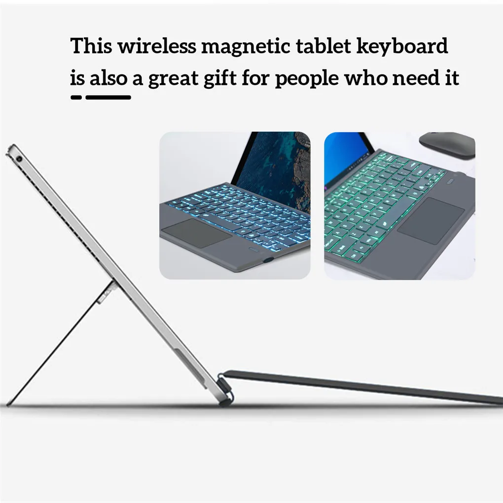 

Replacement for Microsoft Surface Pro3/4/5 Tablet Bluetooth Wireless Magnetic Ergonomic Keyboard