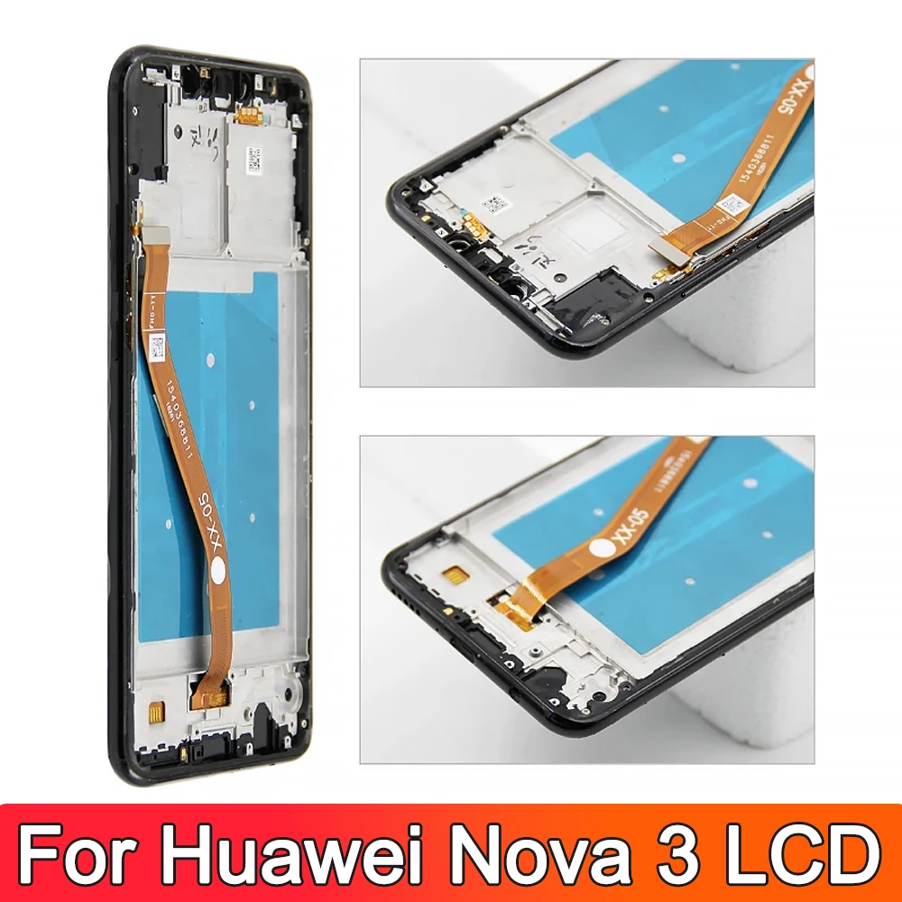 6 3-дюймовый AMOLED-дисплей для Huawei Nova 3 ЖК-дисплей PAR-LX1 PAR-LX9 PAR-AL00 PAR-LX1M сенсорный экран
