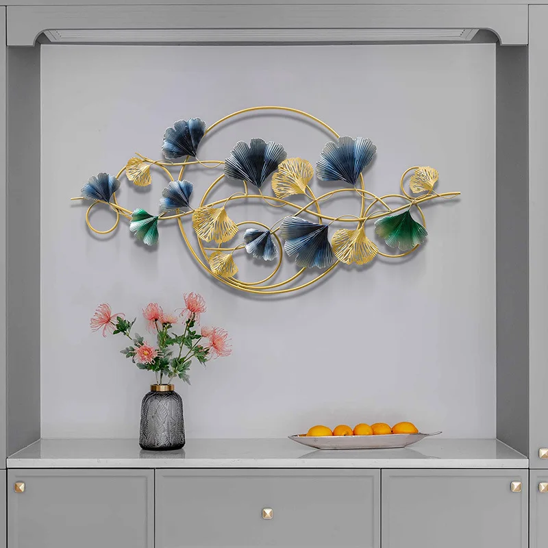 

Modern Luxurious Living Room Sofa Background Wall Hanging Hotel Restaurant Iron Ornament Home Decoration Wall