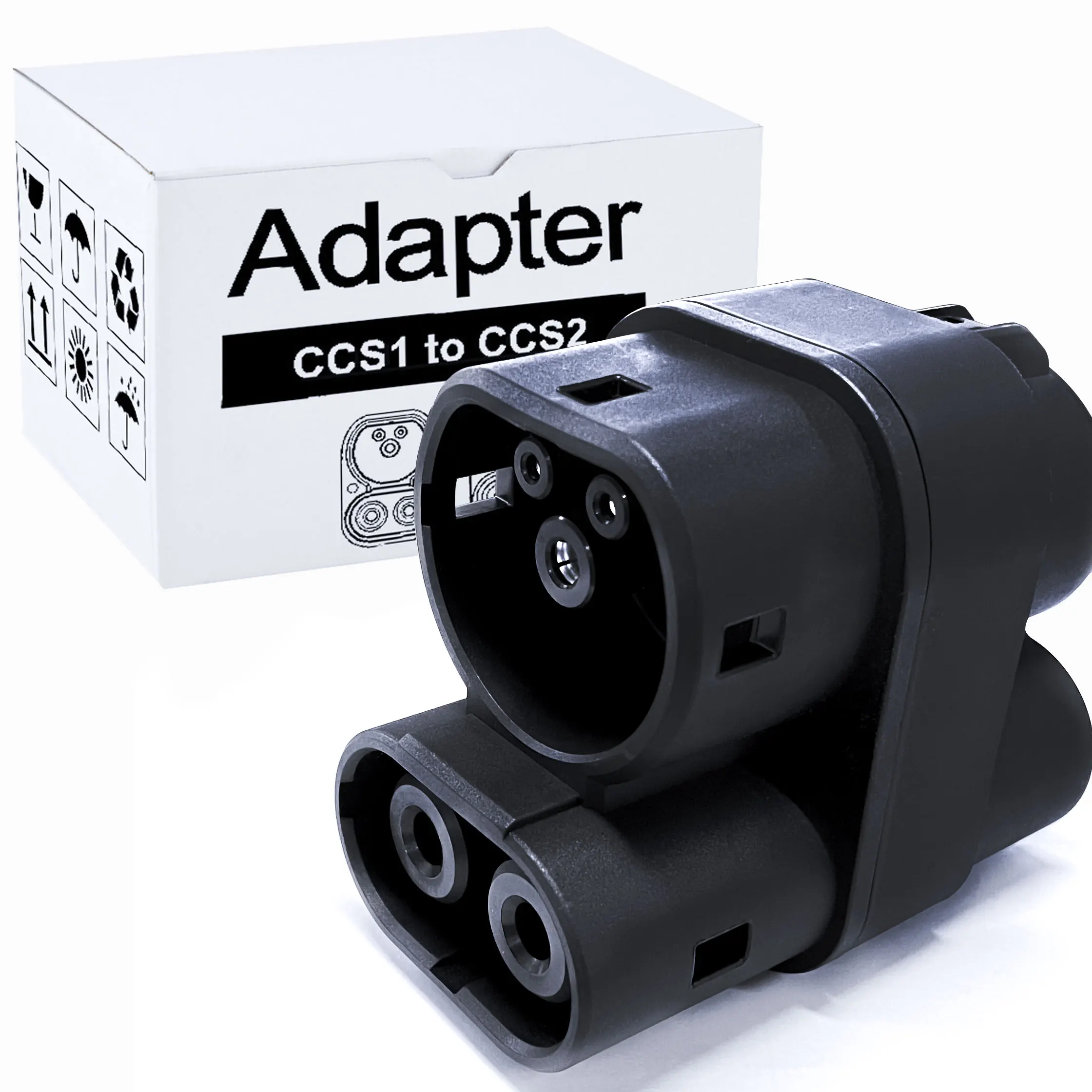 

150A CCS 1 Socket To CCS 2 Plug Adapter EV DC Fast Charge Adapter
