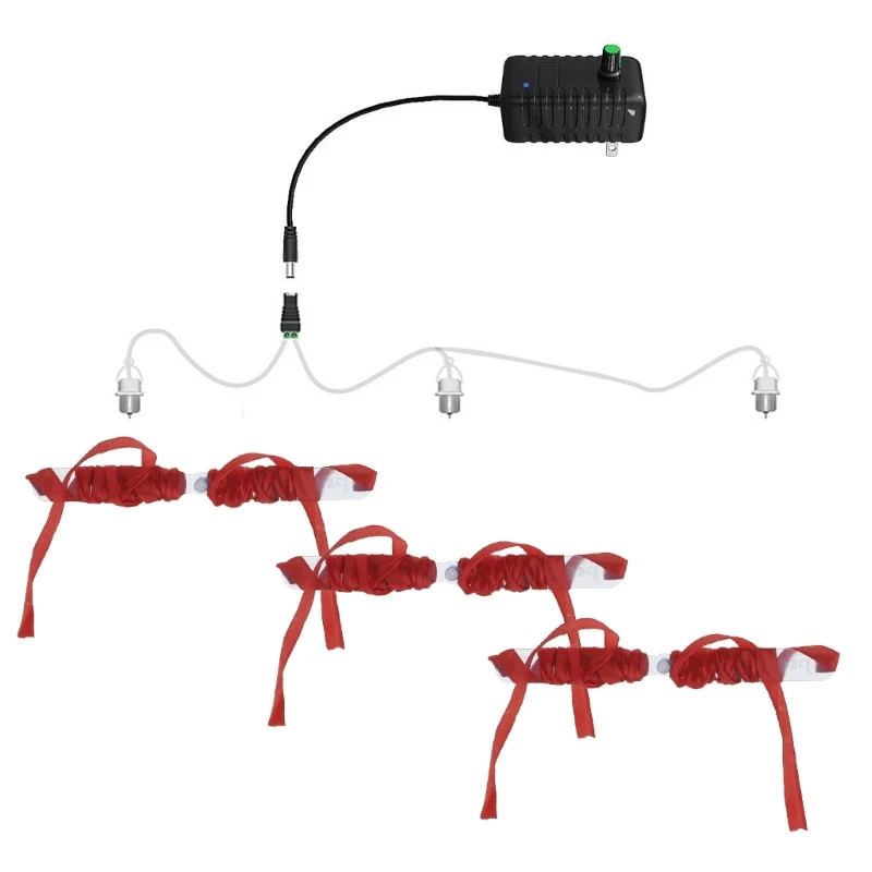 

Portable Fly Fan Small Ranged Cooler with 12V1A Adjustable Power Supply for meat Shops, BBQ Restaurants and Markets