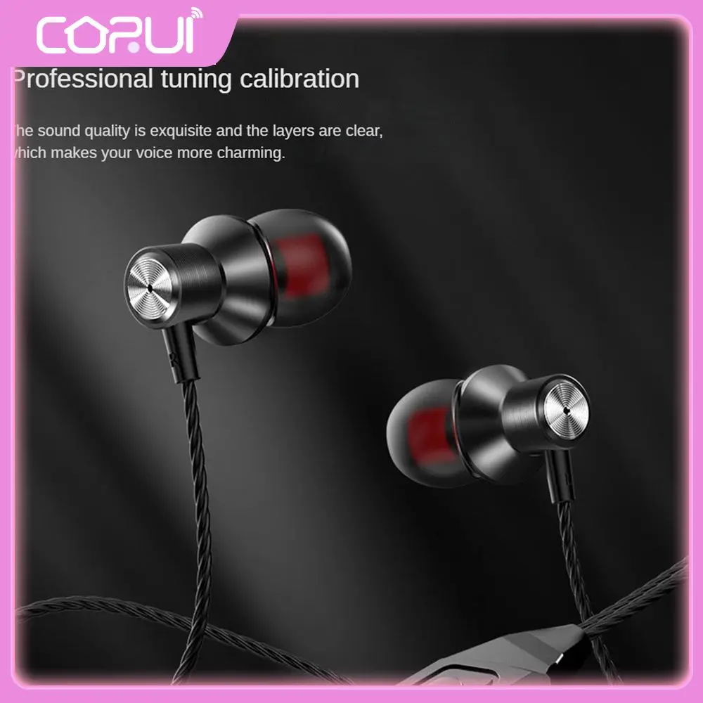 

16q Metal Earplugs Subwoofer Headphones High-fidelity Flat Mouth Sound Card Live In-ear New 2023 Wired Headset Waterproof Type-c