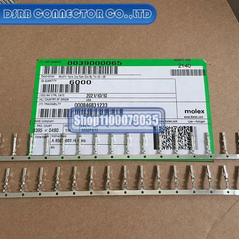 

6000 шт./партия, новые и оригинальные 3900-0065 39000065 39-00-0065