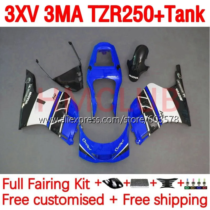 

+ Бак для YAMAHA 3XV 3MA TZR250 TZR-250 TZR 250 RR 92 93 94 95 96 97 1992 1993 1994 1995 1996 1997 обтекатель 203No.3 синий глянцевый