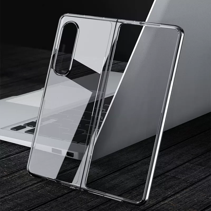 

For Galaxy Z Fold 3 5G Folding Protective Cover Hard PC Bumper Transparent Front Back Protection For Samsung Galaxy Z Fold3