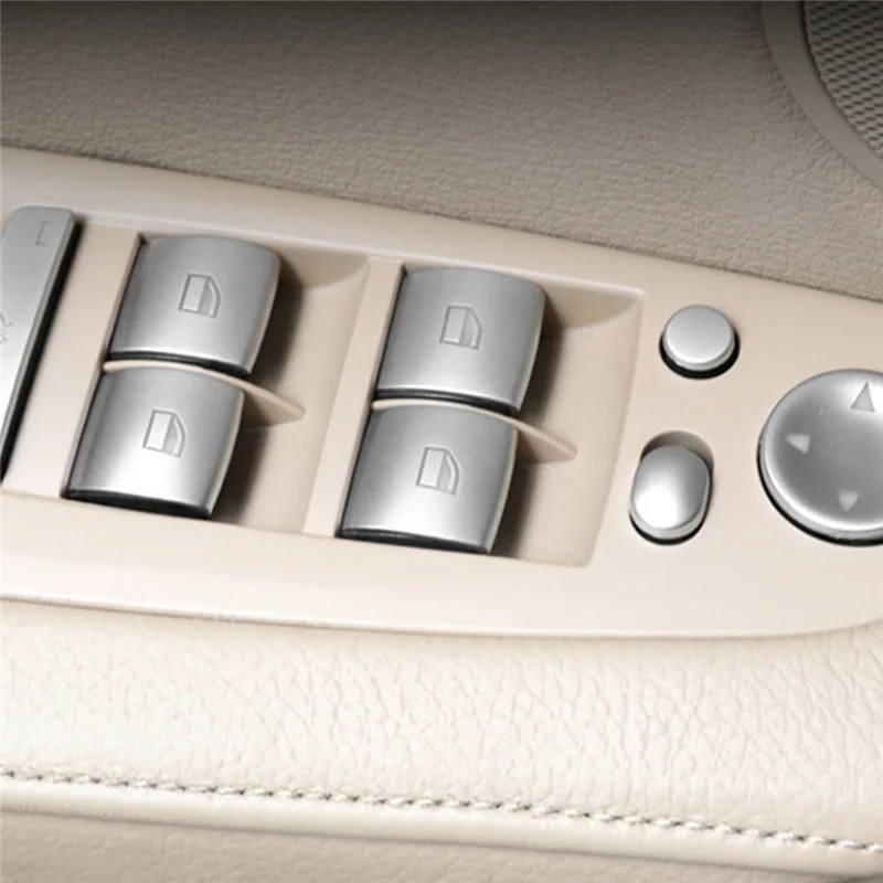 

11 шт. кнопки-подъемники для автомобильных дверей и окон, блестки, отделка для-Bmw 3 серии X1 X5 X6, хромированный подъемный переключатель ABS, накле...