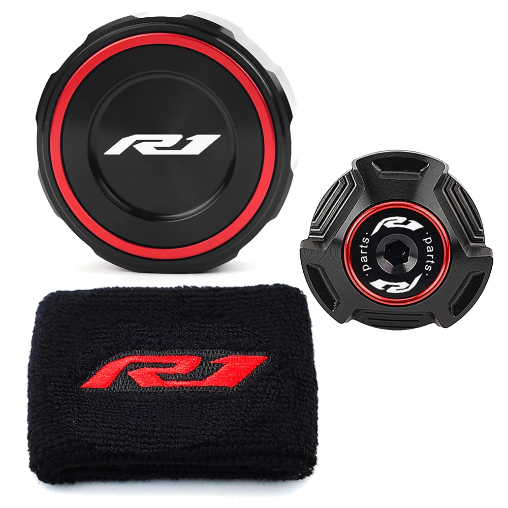 

Для YAMAHA R1 YZF-R1 R1M YZF-R1M 2004 2005 2006 2007-2024 аксессуары для мотоциклов крышка резервуара тормозной жидкости носок крышка заливной горловины масла