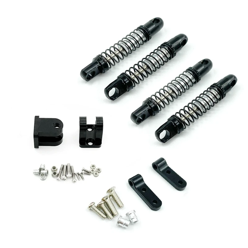 

For WPL D12 D42 1/10 RC Car Metal Front & Rear Shock Absorber Damper With Mount Fixed Seat Upgrades Parts Accessories