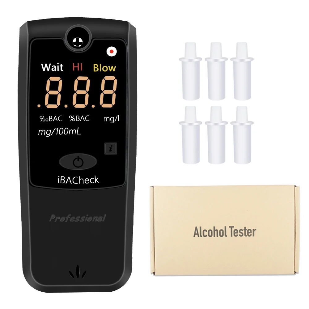 

Портативный цифровой алкотестер автомобильный, с ЖК-дисплеем